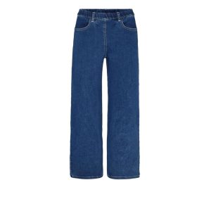 Donna Loose Cropped – Blå denim – Laurie