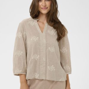 Bomullsblus CRKorey – Cream
