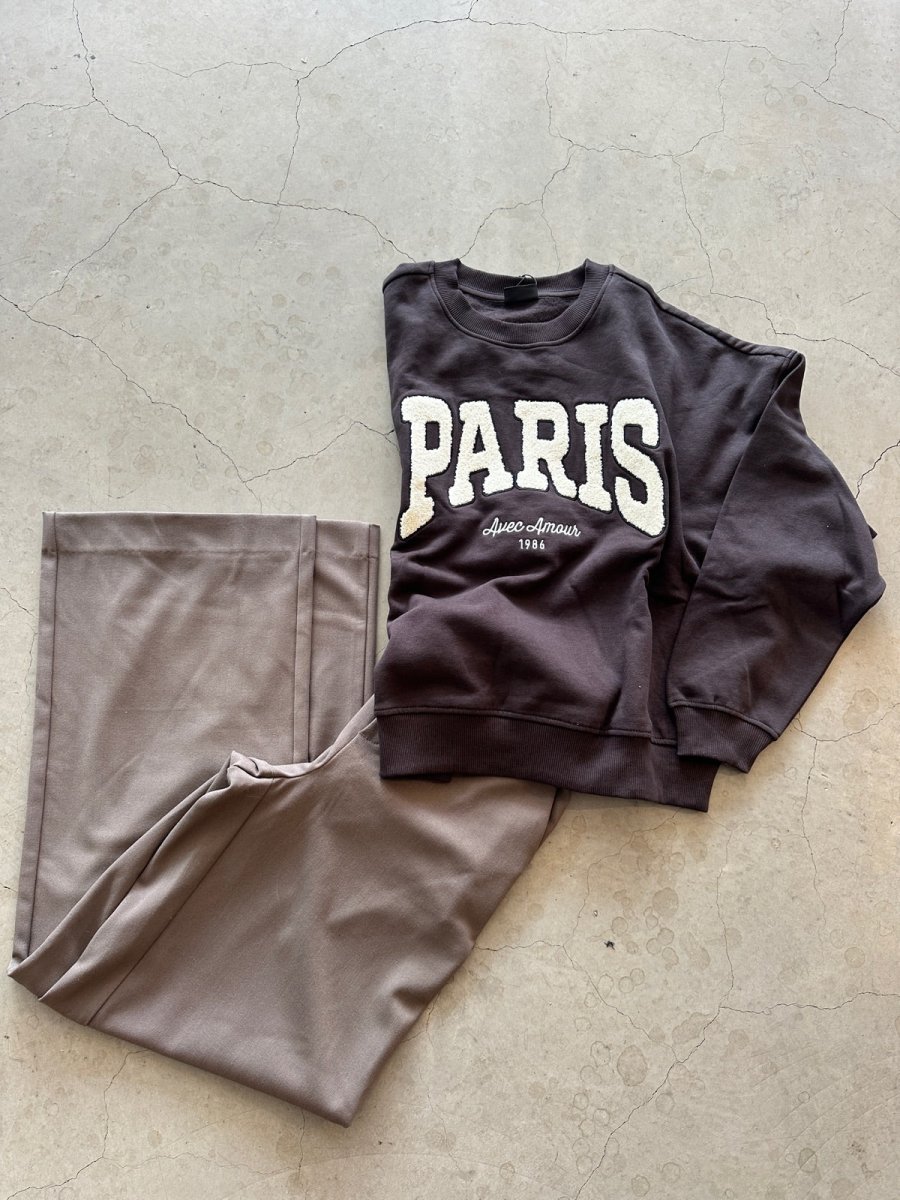Jdymesa Long Sleeve O Neck Emb Sweat Ganache Paris Cd Emb - Bild 3