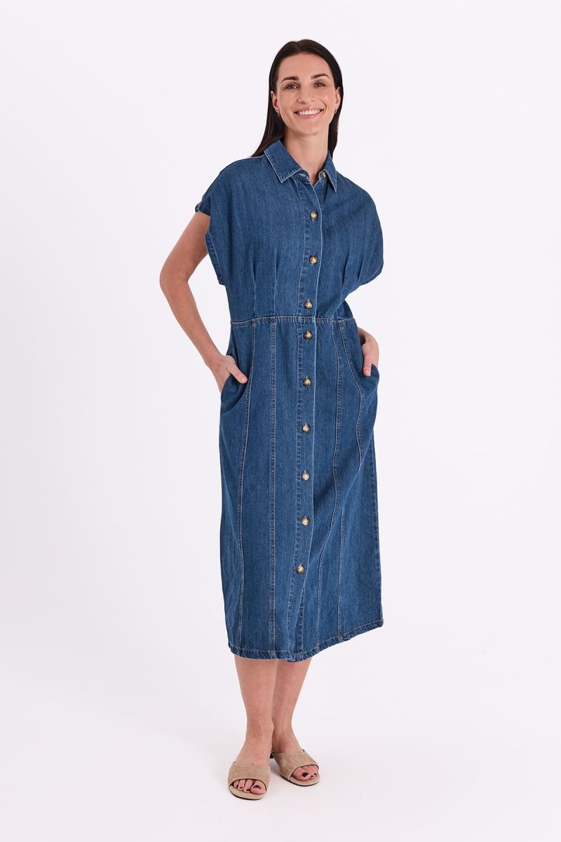 Klänning denim FQAlia – FREE/QUENT - Bild 2
