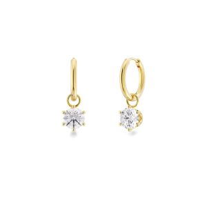 Crown Hoops Gold