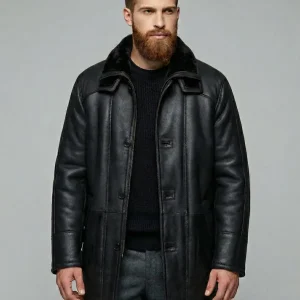 Owen, 85 cm. - Nappa Lamb Crack - Man - Svart