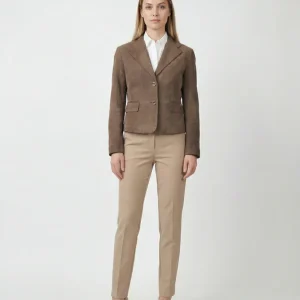 Ingria Blazer, 50 cm. - Getmockaläder - Dam - Mörkgrön