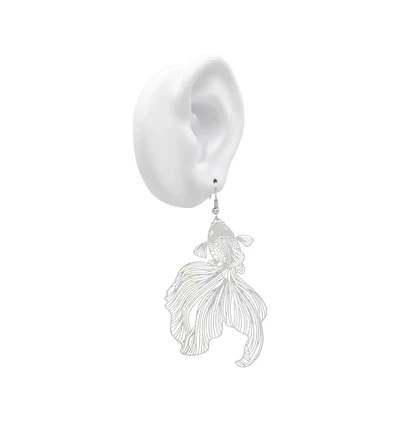 Golfish Earrings Silver - Bild 3