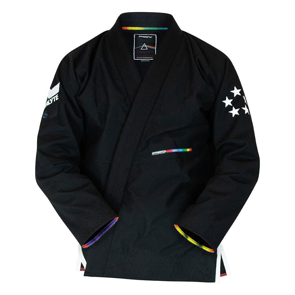 Hyperfly BJJ Gi Starlyte II svart/vit - Bild 2