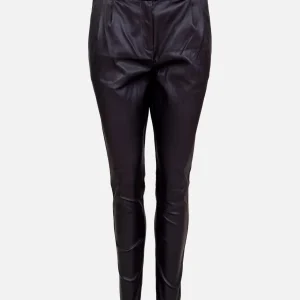 Ariana Byxa - Lamm Stretch Läder - Dam - Aubergine
