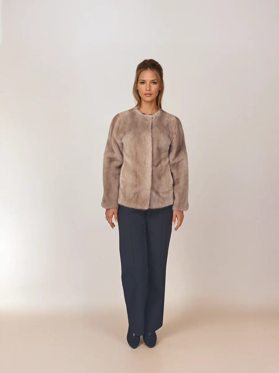 Chanel, 60 cm. - Mink - Kvinnor - Pastell - Bild 3