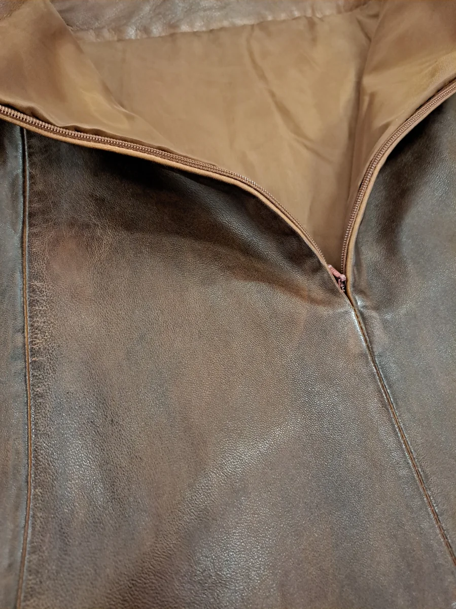 Lång kjol - Lammskinn - Dam - Royal Brown - Bild 5