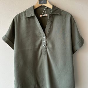 Onlaris Life Cap Sleeve Shirt Smokey Olive