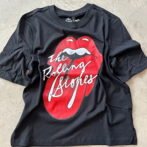 Onlrolling Stones Life Short Sleeve Top Black Tongue