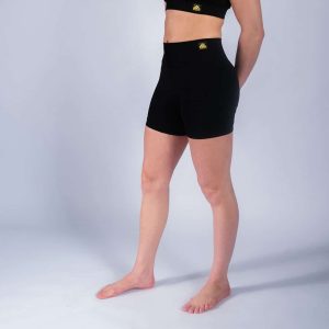 Rebelz Seamless Shorts Women Gold Standard svart