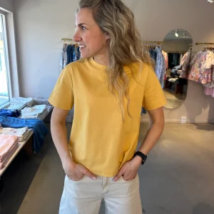 Slfessential Boxy Tee Ochre