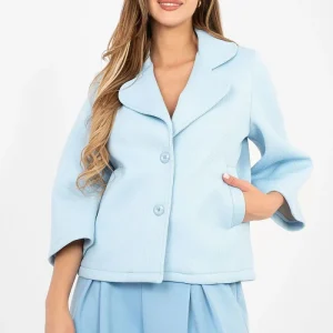 Kort damkappa i mockaimitation - Factory Price