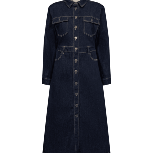 Jeansklänning med lång ärm, Sara – Freequent