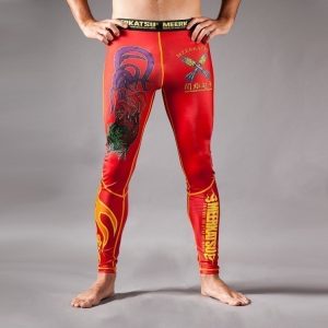 Meerkatsu Fire Rooster Grappling Tights
